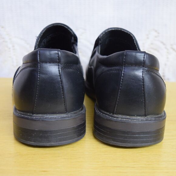 Alpine Swiss Mens Dress Shoes Size 8 Leather Slip On Black Business Professional